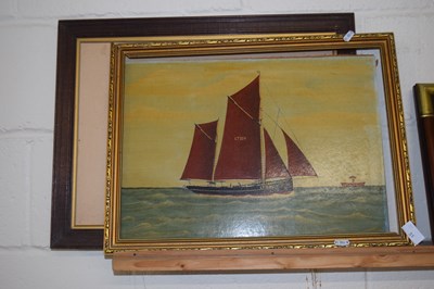 Lot 31 - A vintage oil on board study of a Lowestoft...