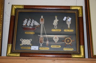 Lot 32 - A modern montage of sailors knots and related...