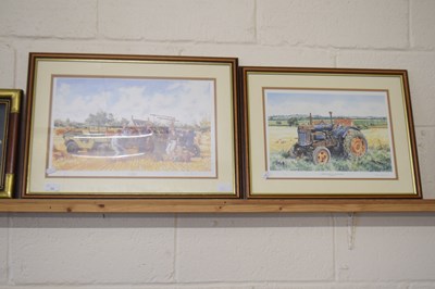 Lot 33 - Steven Binks, coloured print Fordson Major and...