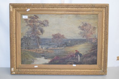 Lot 42 - Victorian School oil on canvas study of a...