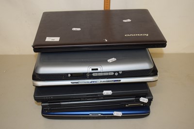 Lot 44 - A group of six various laptop computers, no...