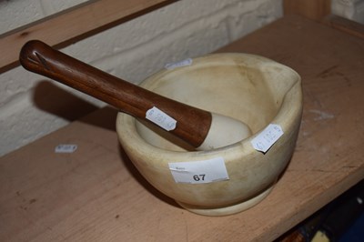 Lot 67 - A vintage pestle and morter