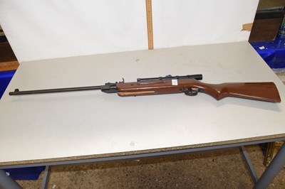 Lot 80A - An unbranded air rifle with Bisley scope