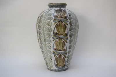 Lot 50 - Large Denby baluster vase with Glynn Colledge...