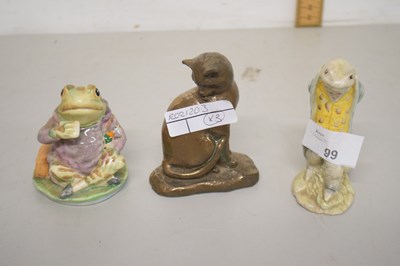 Lot 99 - Two Beswick Beatrix Potter figures and a...