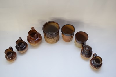 Lot 51 - Quantity of English salt glaze items including...