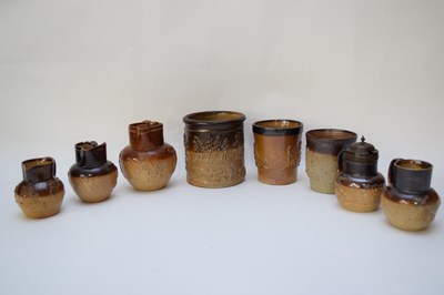 Lot 51 - Quantity of English salt glaze items including...