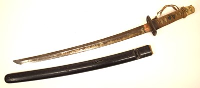 Lot 113 - Two 19th century Japanese small swords, one...