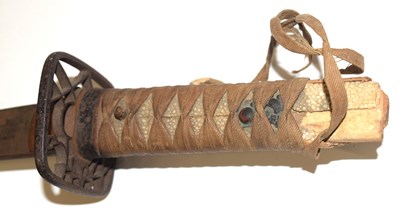 Lot 113 - Two 19th century Japanese small swords, one...