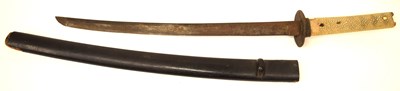 Lot 113 - Two 19th century Japanese small swords, one...