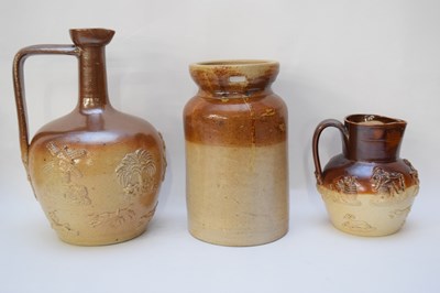 Lot 52 - Salt glaze bottle with typical slip designs...