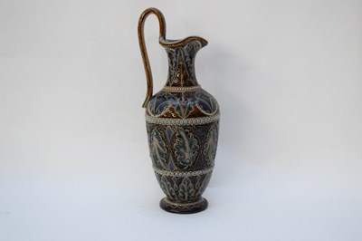 Lot 54 - 19th century Lambeth Doulton ewer with an...