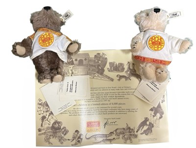 Lot 432 - A 1992 Archie Steiff wicker Noah's Ark...