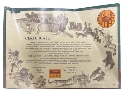 Lot 432 - A 1992 Archie Steiff wicker Noah's Ark...