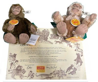 Lot 432 - A 1992 Archie Steiff wicker Noah's Ark...