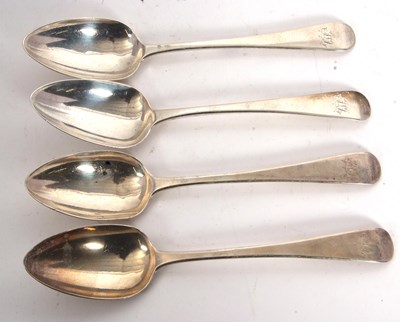 Lot 28 - A group of four Georgian Old English pattern...