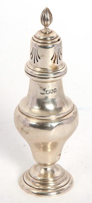 Lot 45 - An Edwardian silver caster, the body of...