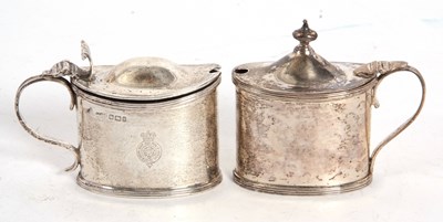 Lot 49 - Mixed Lot: A late Victorian silver mustard of...