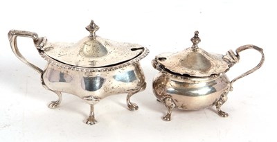 Lot 55 - Mixed Lot:  An Edwardian silver hinged lidded...