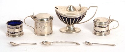 Lot 66 - Mixed Lot:  An Edwardian silver pedestal...