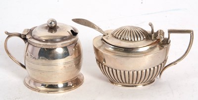 Lot 67 - Mixed Lot:  A Victorian silver lidded mustard...