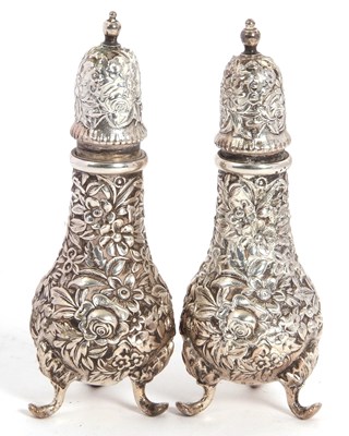 Lot 3 - A pair of mid 20th Century sterling Kirk & Son...