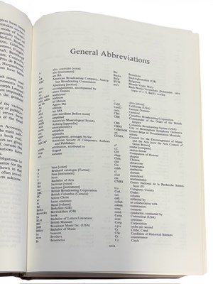Lot 106 - STANLEY SADIE (Ed): THE NEW GROVE DICTIONARY...