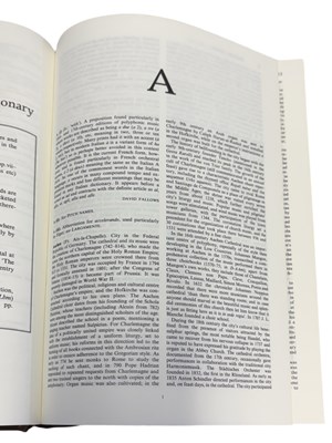Lot 106 - STANLEY SADIE (Ed): THE NEW GROVE DICTIONARY...