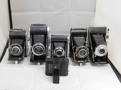 Lot 33 - Six camera's: to include  an Ensign Prontor II;...