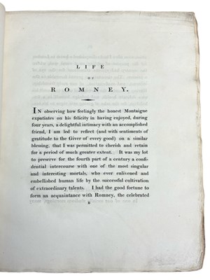 Lot 61 - WILLIAM HAYLEY: THE LIFE OF GEORGE ROMNEY,...