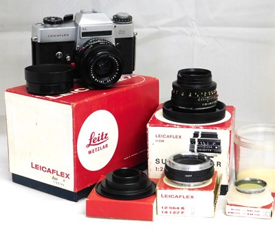 Lot 48 - Leica: to include a Leicaflex SL camera,c.1966,...