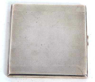 Lot 82 - An Art Deco silver cigarette case of...