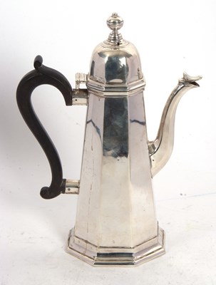 Lot 96 - An early 20th Century Scottish silver coffee...