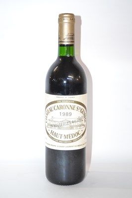 Lot 184 - One bottle of 1989 Chateau Caronne St Gemme,...