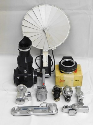 Lot 55 - Leica: a quantity of Leica accessories to...