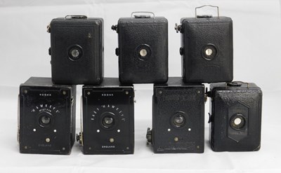 Lot 65 - A quantity of box camera's, to include Kodak...