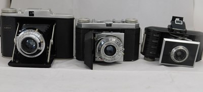 Lot 73 - Three camera's: to include a Kodak Bantam; an...