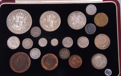 Lot 235 - George VI specimen coin set 1937 running from...