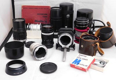 Lot 93 - Minolta: a quantity of Minolta lenses and...