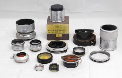 Lot 96 - A quantity of lenses and accessories: to...