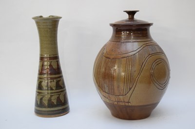 Lot 67 - Two items of Studio pottery including a ewer...