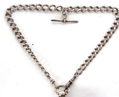 Lot 291 - A silver pair case pocket watch with double...