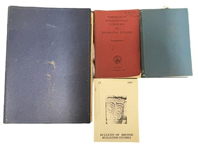 Lot 1221 - BYZANTINE INTEREST: 4 Titles: BULLETIN OF...