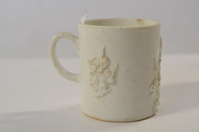Lot 395 - Bow Porcelain Blanc de Chine Coffee Can c.1755