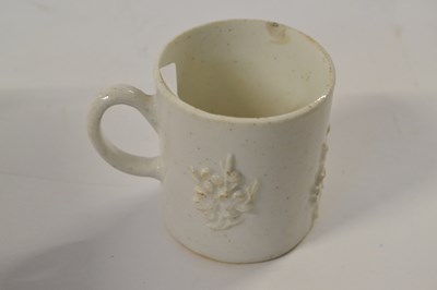 Lot 395 - Bow Porcelain Blanc de Chine Coffee Can c.1755