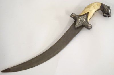 Lot 67 - Moghul / Indo persian Damascus tiger head...