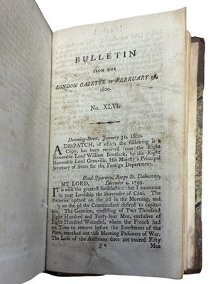 Lot 16 - ANON / VARIOUS: BULLETINS OF THE CAMPAIGN 1799,...