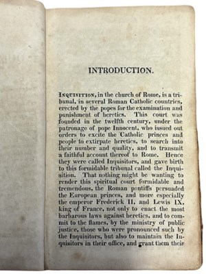 Lot 45 - AN ACCOUNT OF THE INQUISITION AT GOA, IN INDIA,...