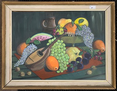 Lot 67 - Brenda Dennis (20th century), Still life study...