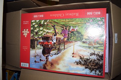 Lot 602 - ONE BOX OF JIGSAWS